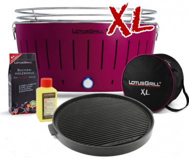 Asia-Set LotusGrill XL Pflaumenlila, 5-tlg.